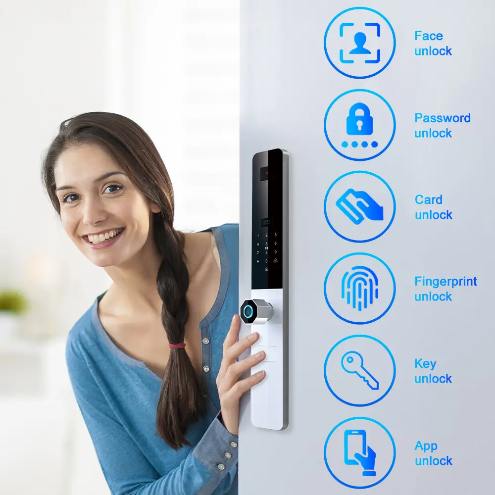 Έξυπνη κλειδαριά EY-K303 με Κάμερα και 3D Face ID - view 2