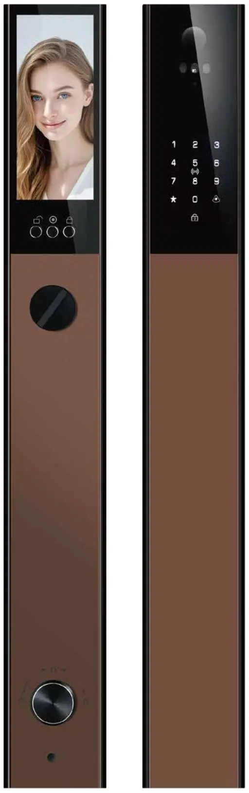 Έξυπνη κλειδαριά EY-K306 με Κάμερα και 3D Face ID - view 3