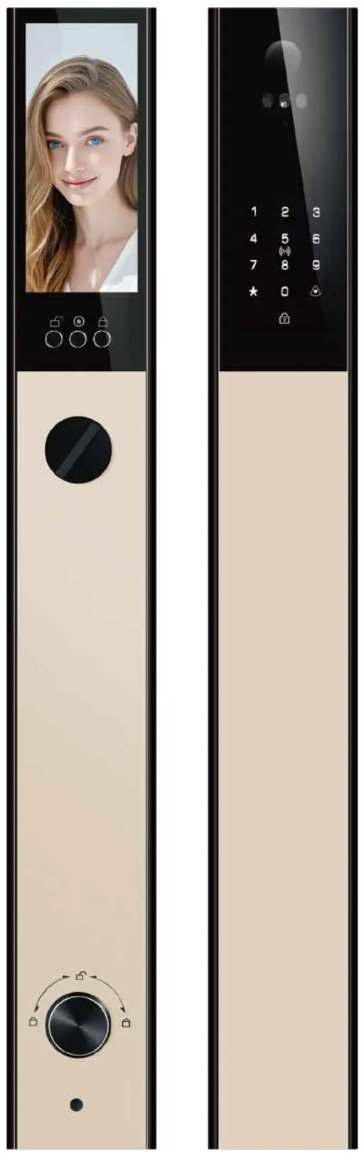 Έξυπνη κλειδαριά EY-K306 με Κάμερα και 3D Face ID - view 4