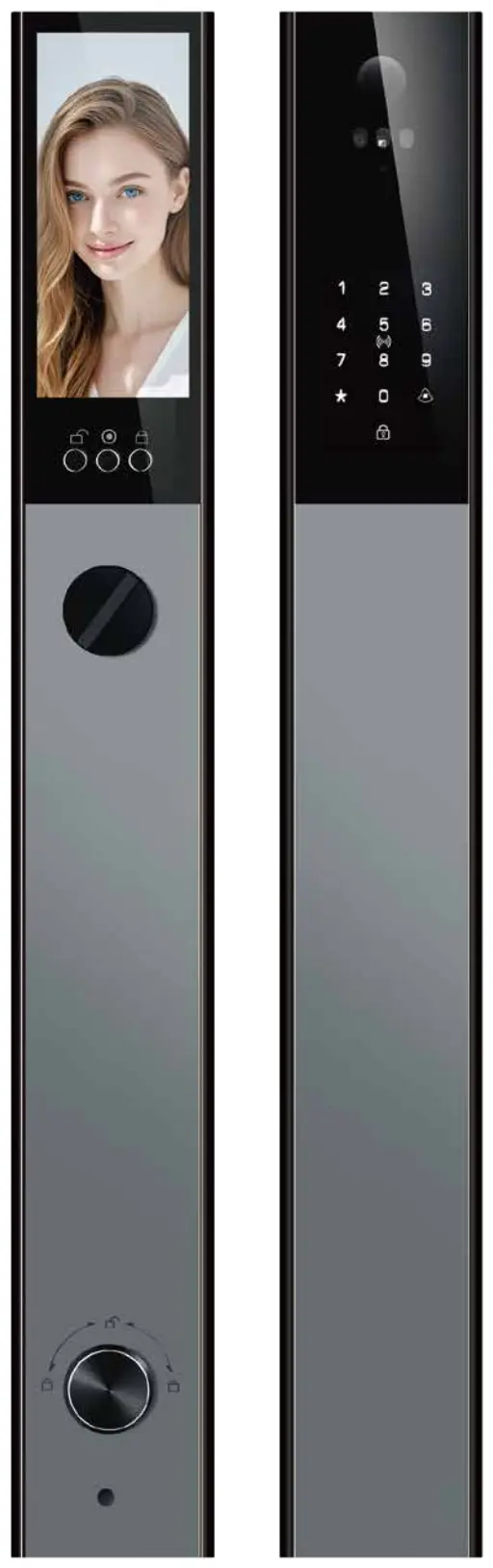 Έξυπνη κλειδαριά EY-K306 με Κάμερα και 3D Face ID - view 2