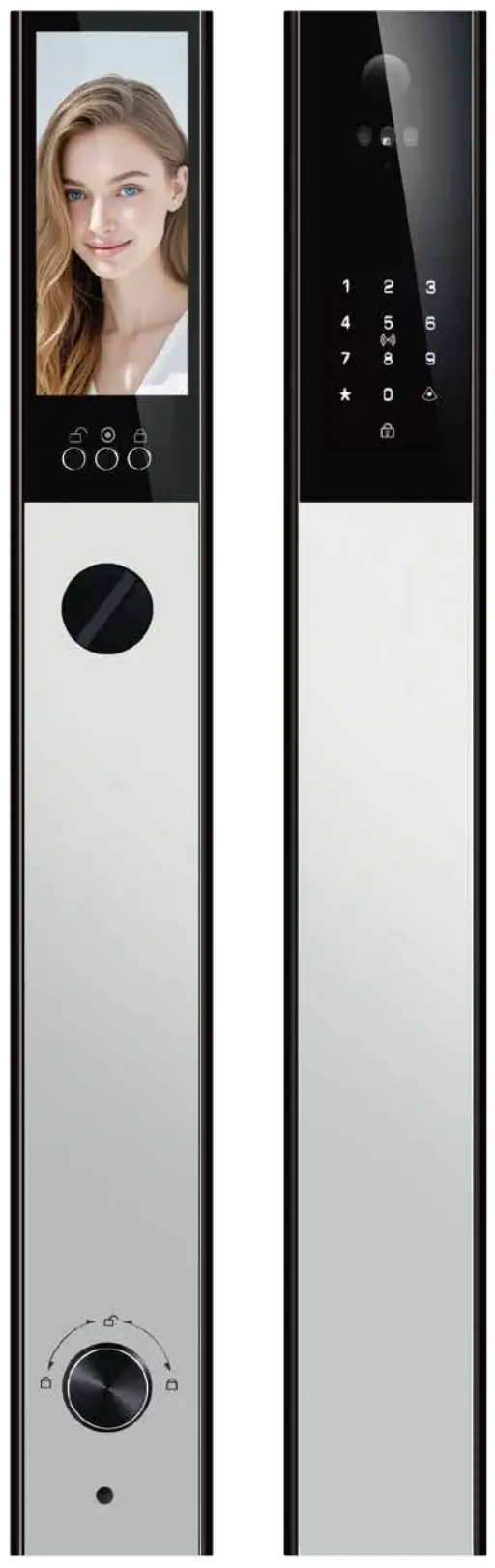 Έξυπνη κλειδαριά EY-K306 με Κάμερα και 3D Face ID - view 5