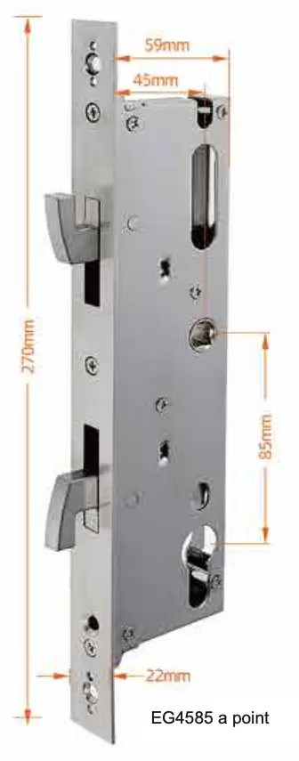 Σώμα Κλειδαριάς 4585 με Hook - view 1